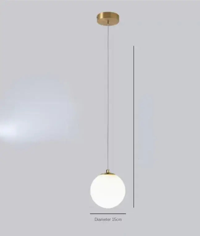 Gold Glass Dual Pendant Light