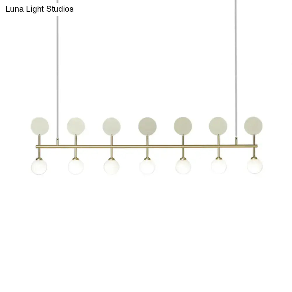 Gold Glass Island Pendant Light