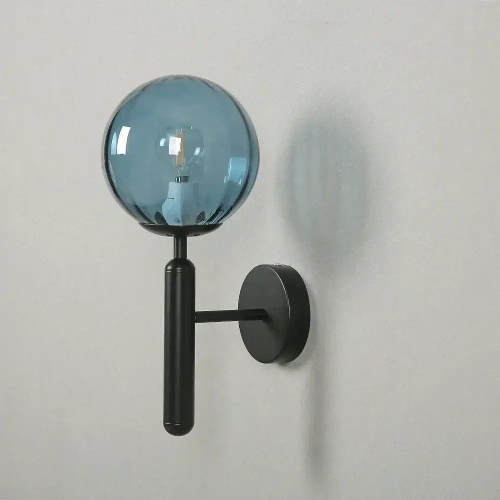 Gold Glass Bedroom Wall Lamp