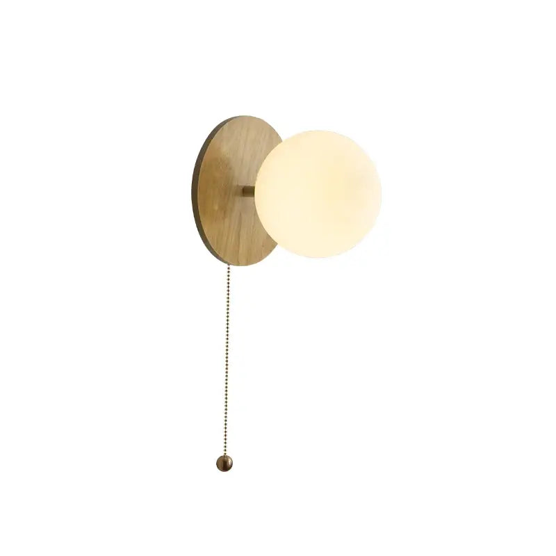 Gold Pull Chain Sconce