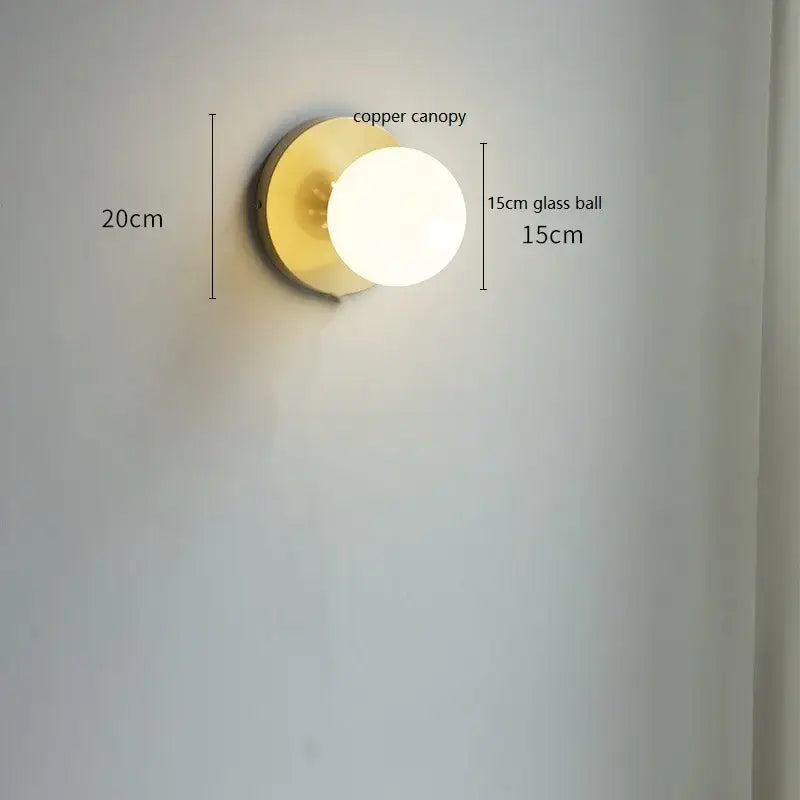 Gold Pull Chain Sconce