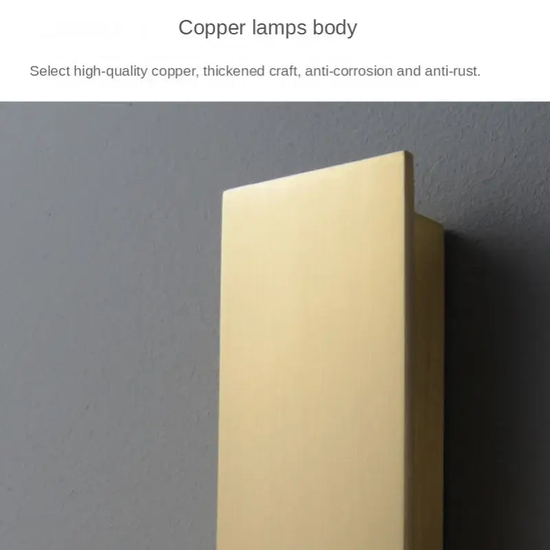 Gold Minimalist Wall Sconce with Clean Lines