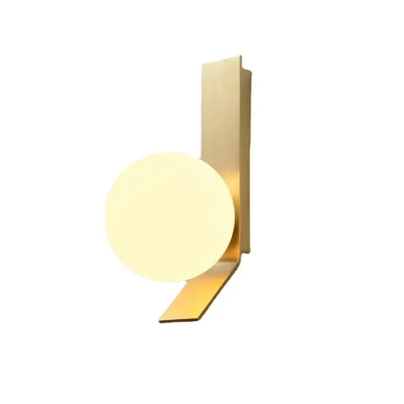 Gold Minimalist Wall Sconce with Clean Lines