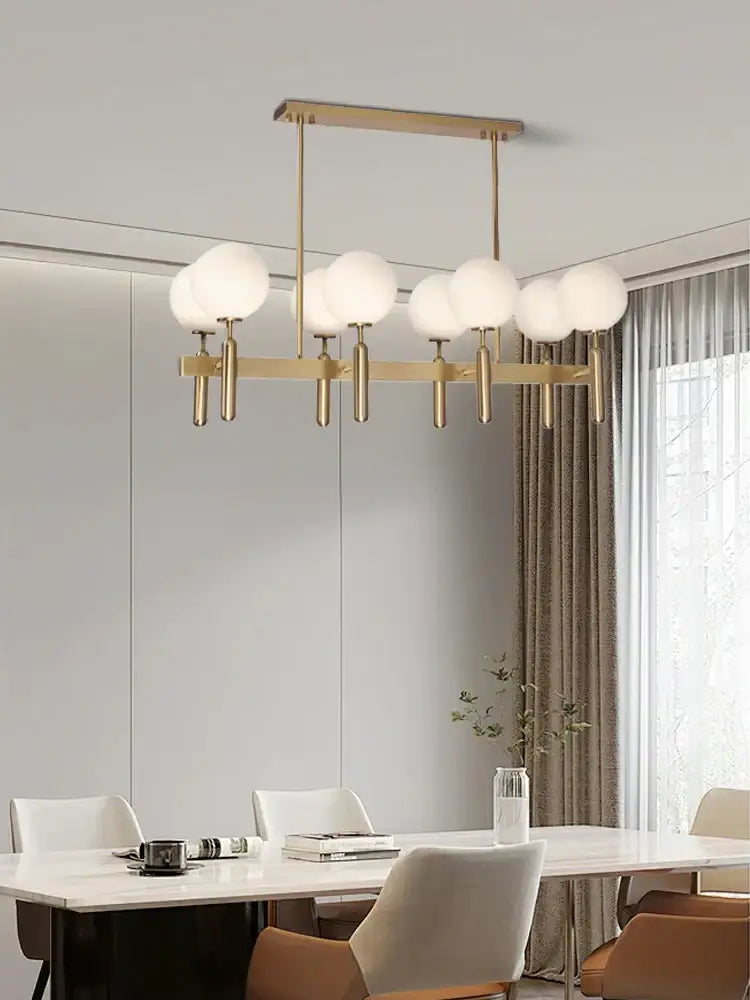 Gold Glass Balloon Chandelier