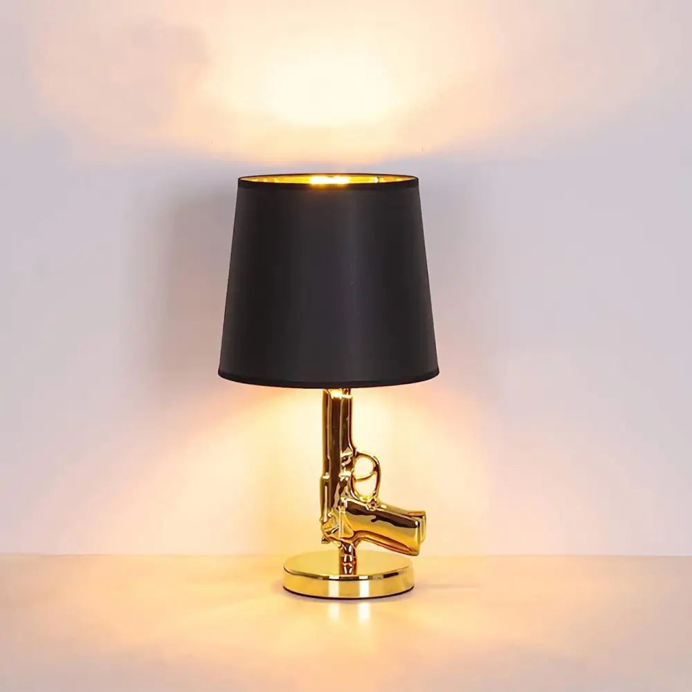 Gold Gun Floor Lamp
