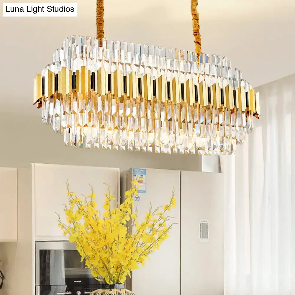 Gold Icicle Chandelier