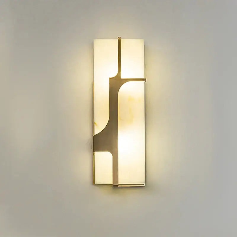 Gold Marble Wall Sconce for Living Room and Hallway
