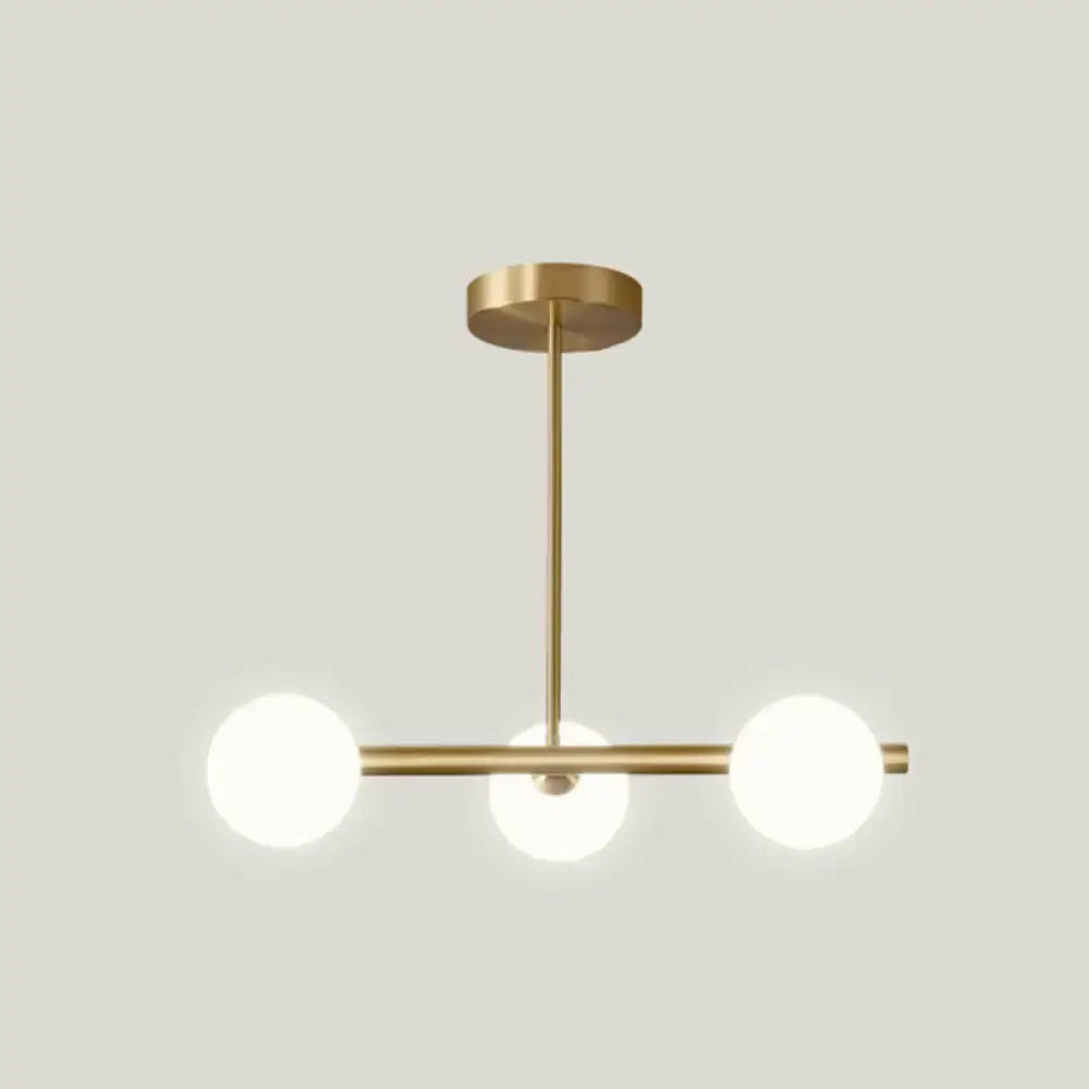 Gold Glass Globe Pendant
