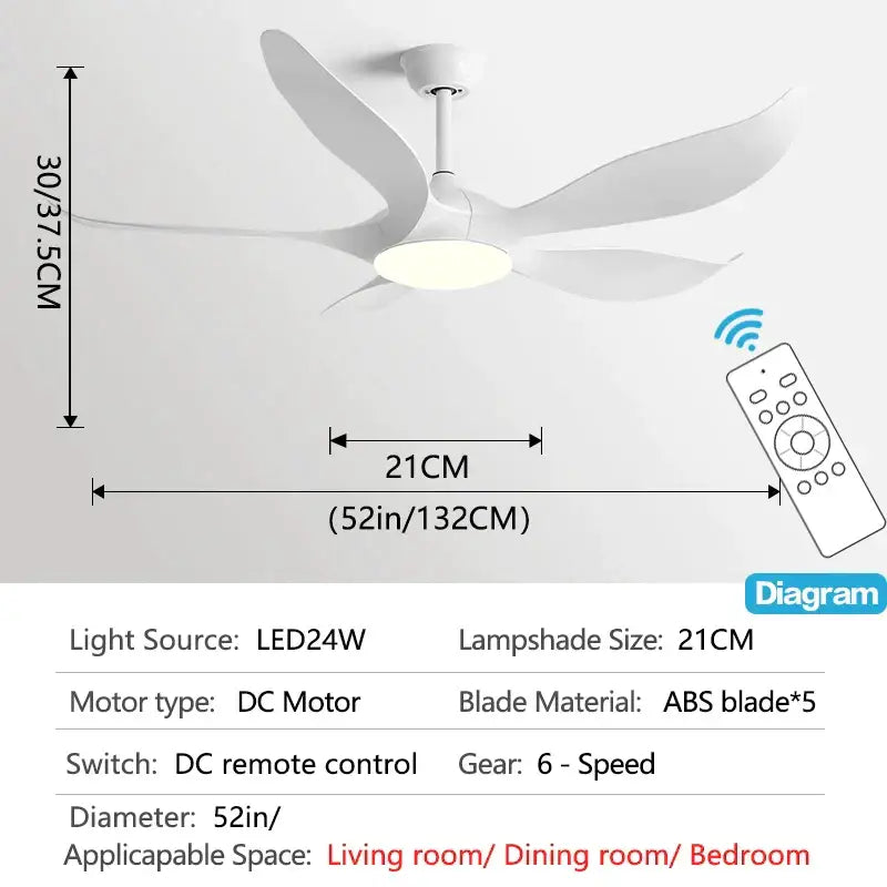 Gold Leaf Ceiling Fan