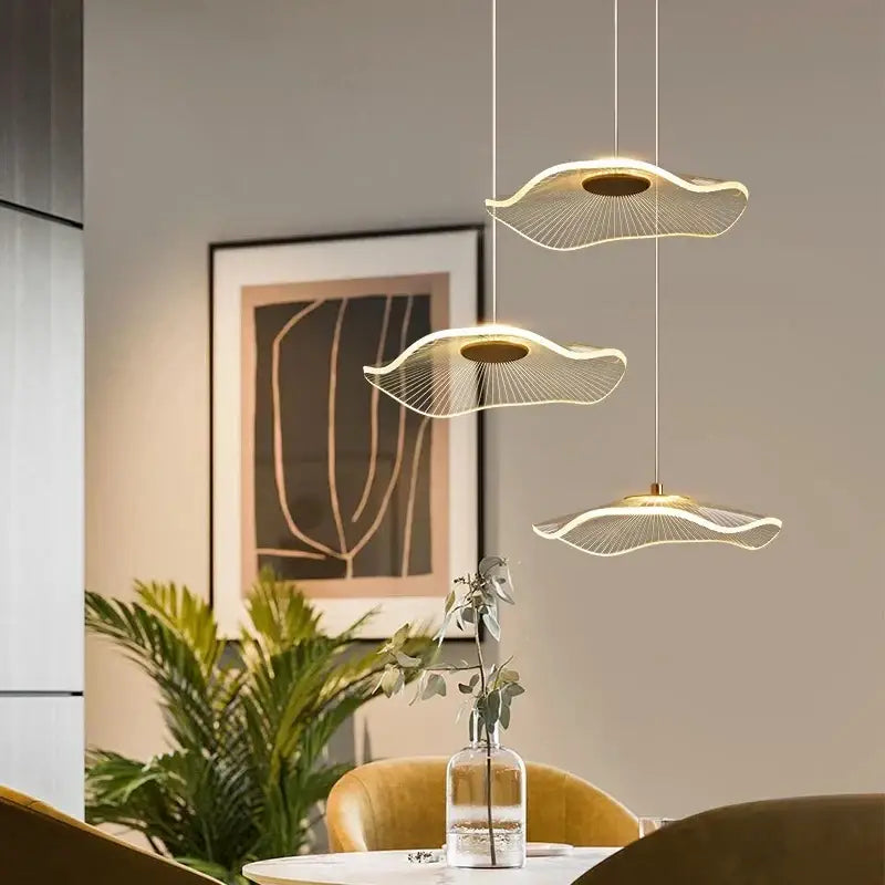 Gold Lotus Chandelier