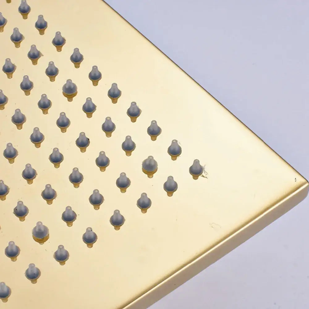Gold Square Rainfall Shower