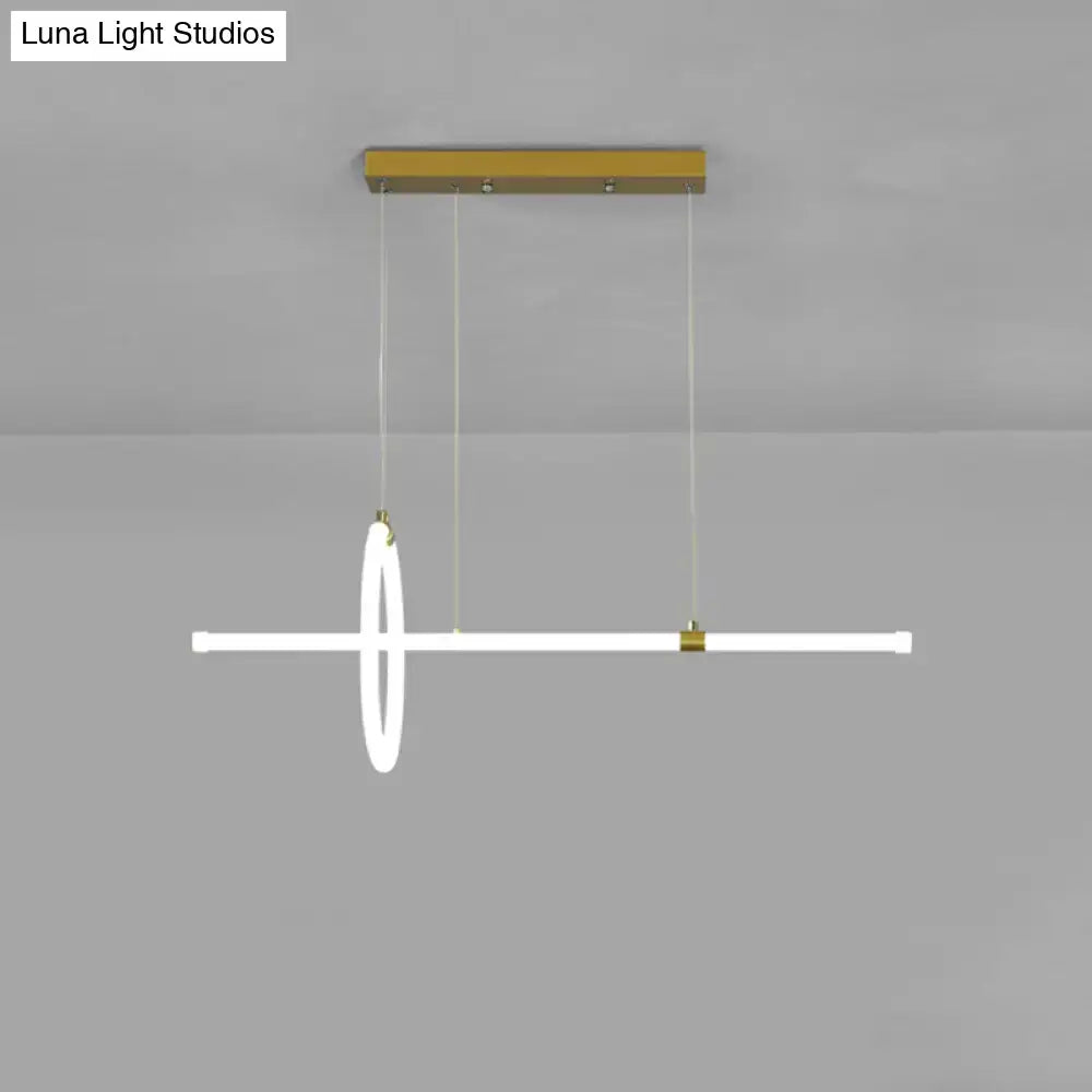 Gold Modern Ring Pendant