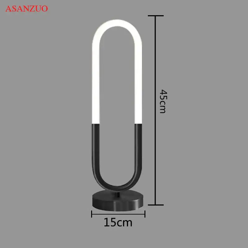 Gold U Shape Table Lamp