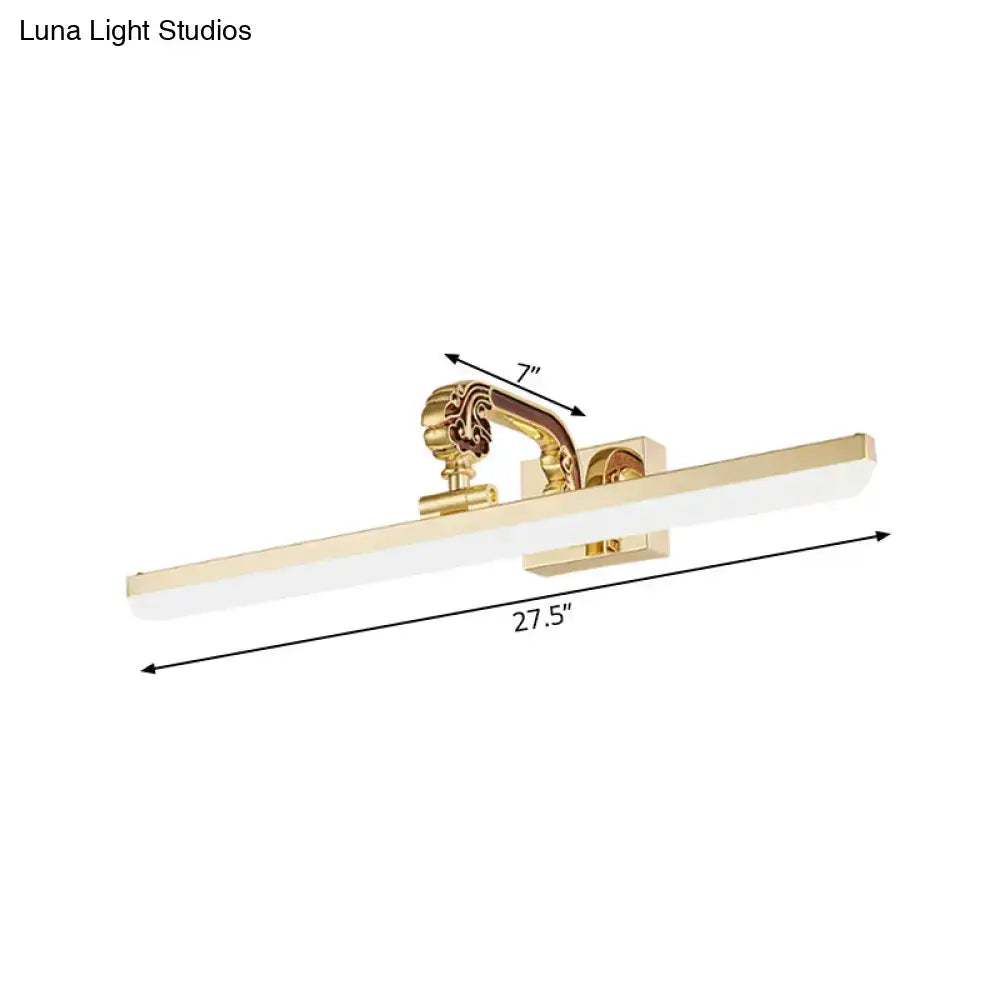 Gold Mounted Vanity Light