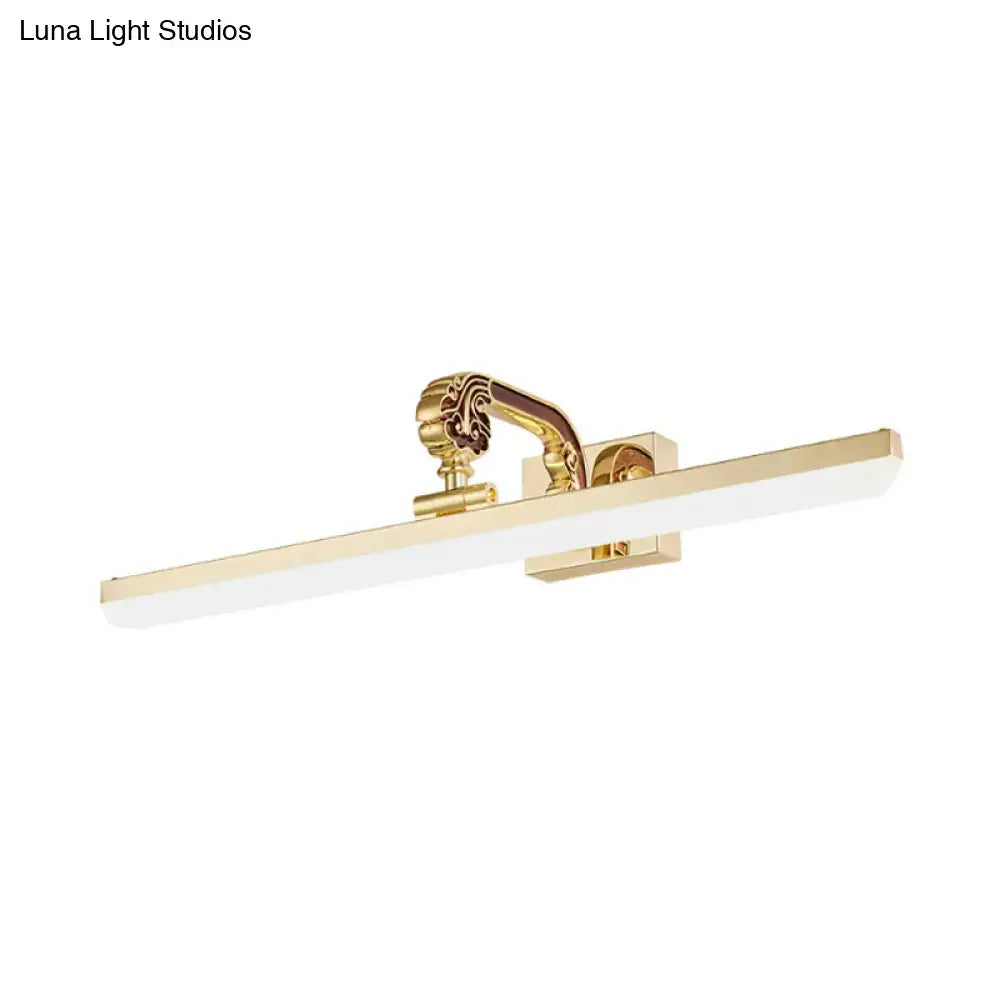 Gold Mounted Vanity Light