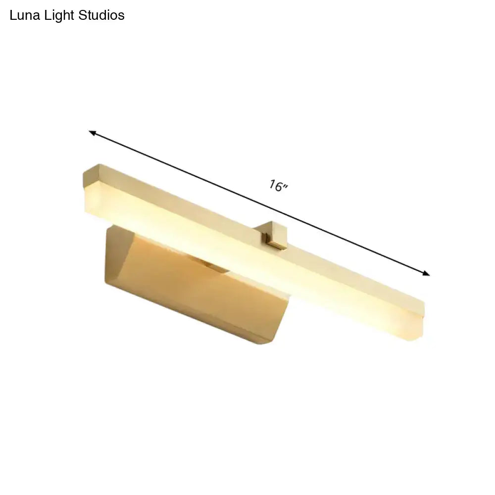 Gold Slim Vanity Sconce