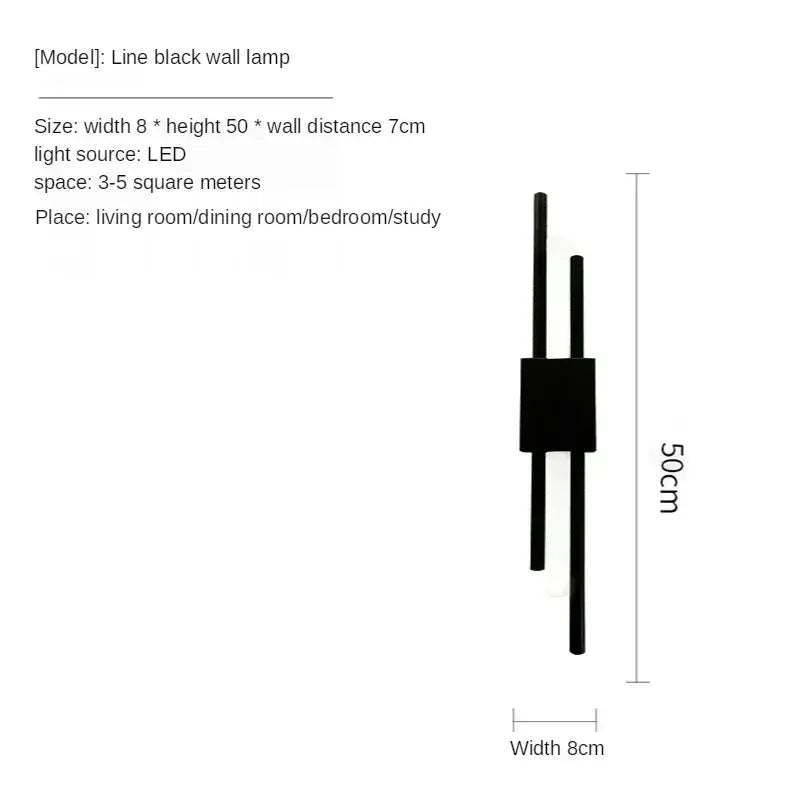 Gold Vertical Wall Sconce Left or Right Mount