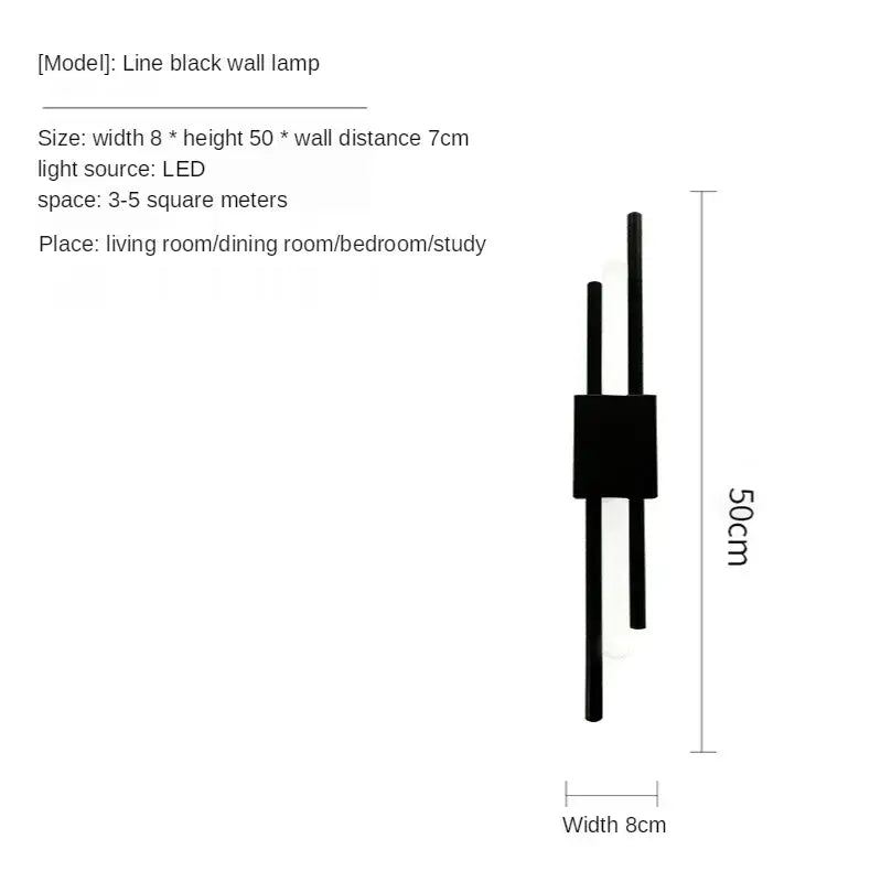 Gold Vertical Wall Sconce Left or Right Mount