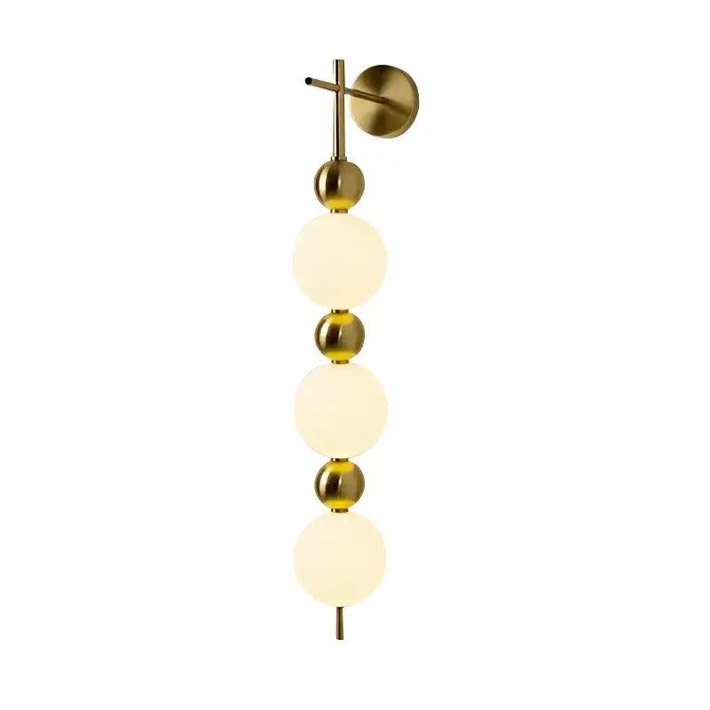 Gold Frosted Sphere Sconce