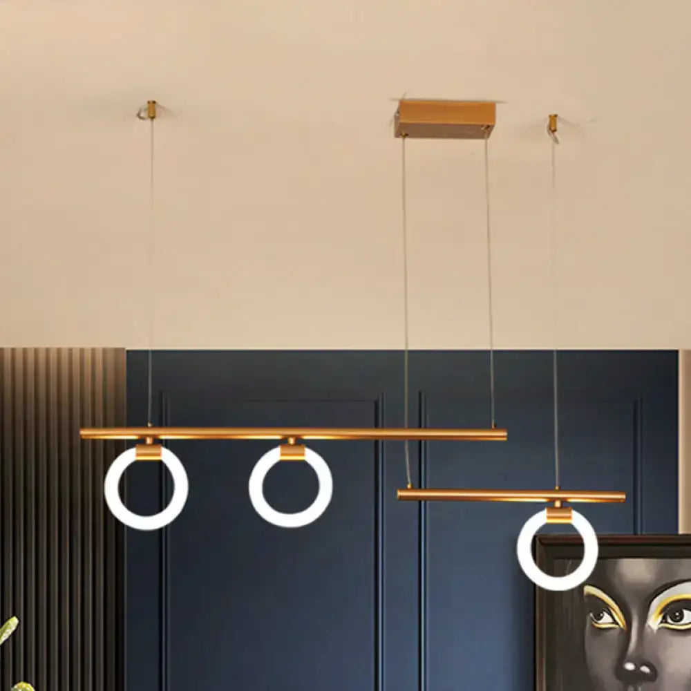 Gold Linear LED Pendant 47-Inch