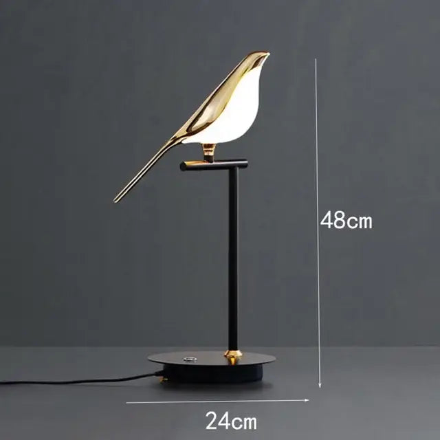 Gold Magpie Bird Chandelier