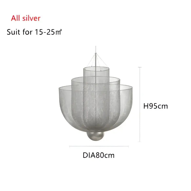 Gold Mesh Ceiling Chandelier