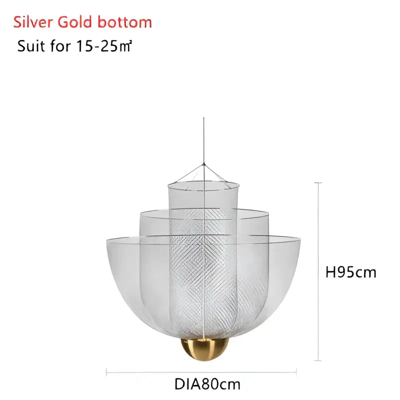 Gold Mesh Ceiling Chandelier