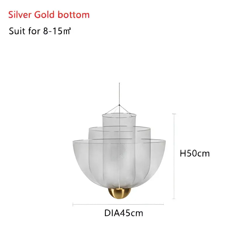 Gold Mesh Ceiling Chandelier