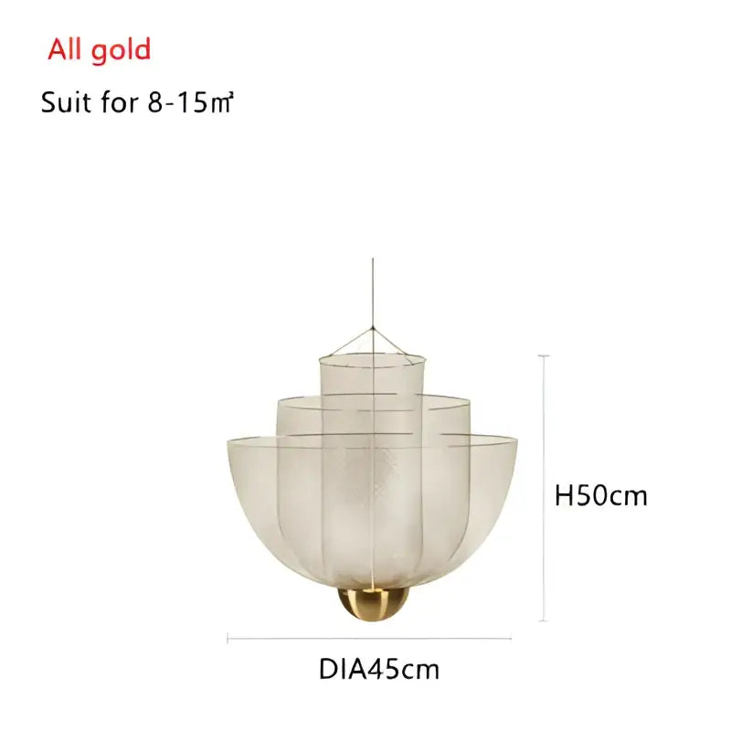 Gold Mesh Ceiling Chandelier