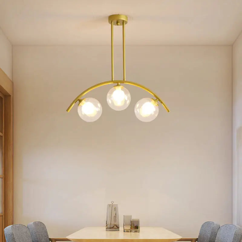Gold Arched Ceiling Light