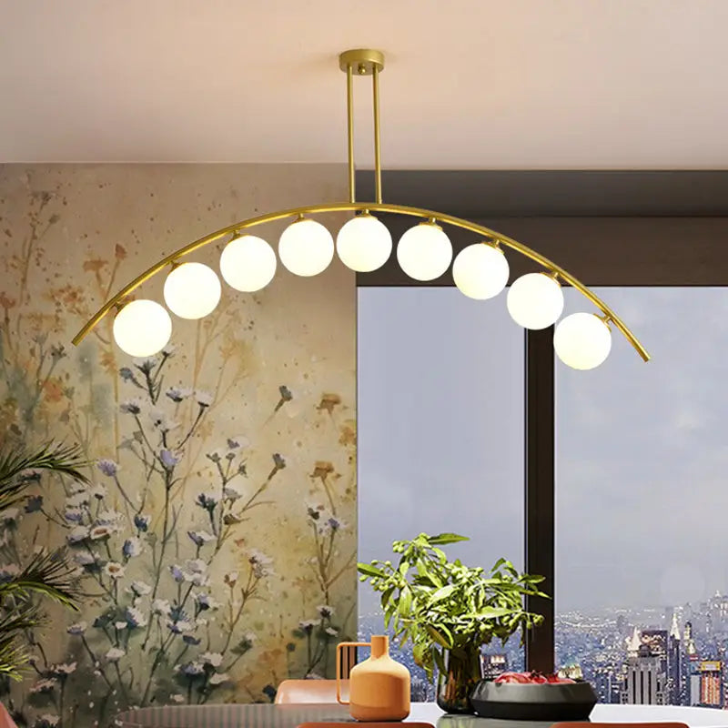 Gold Arched Ceiling Light