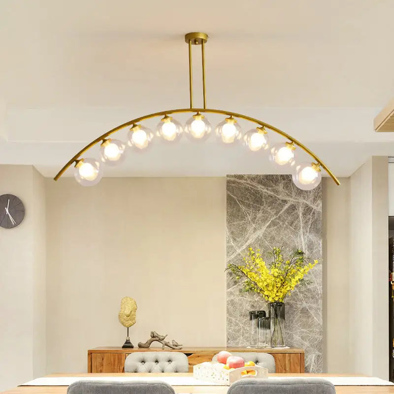 Gold Arched Ceiling Light