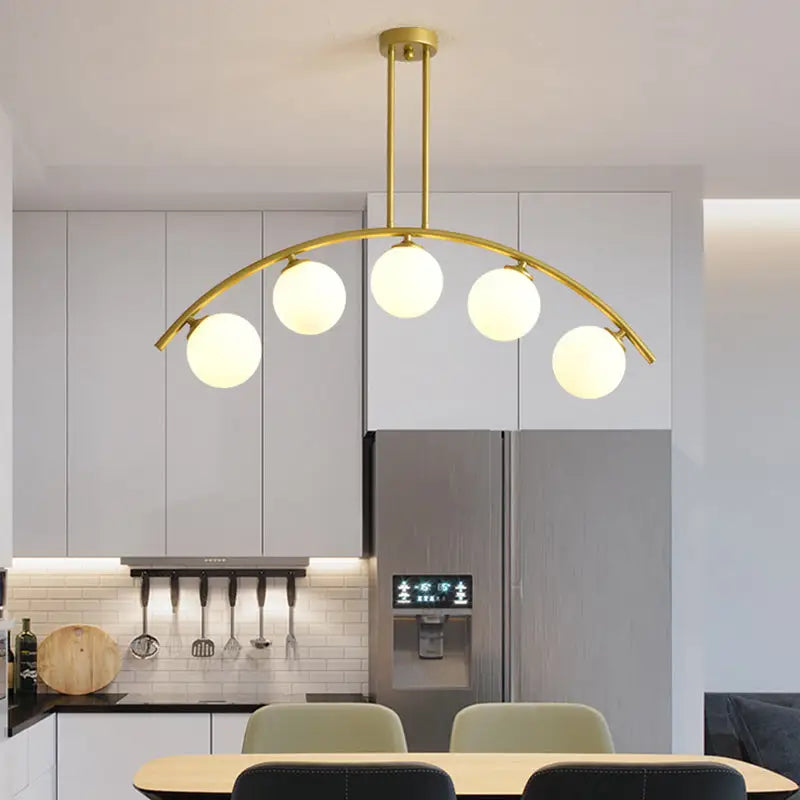 Gold Arched Ceiling Light