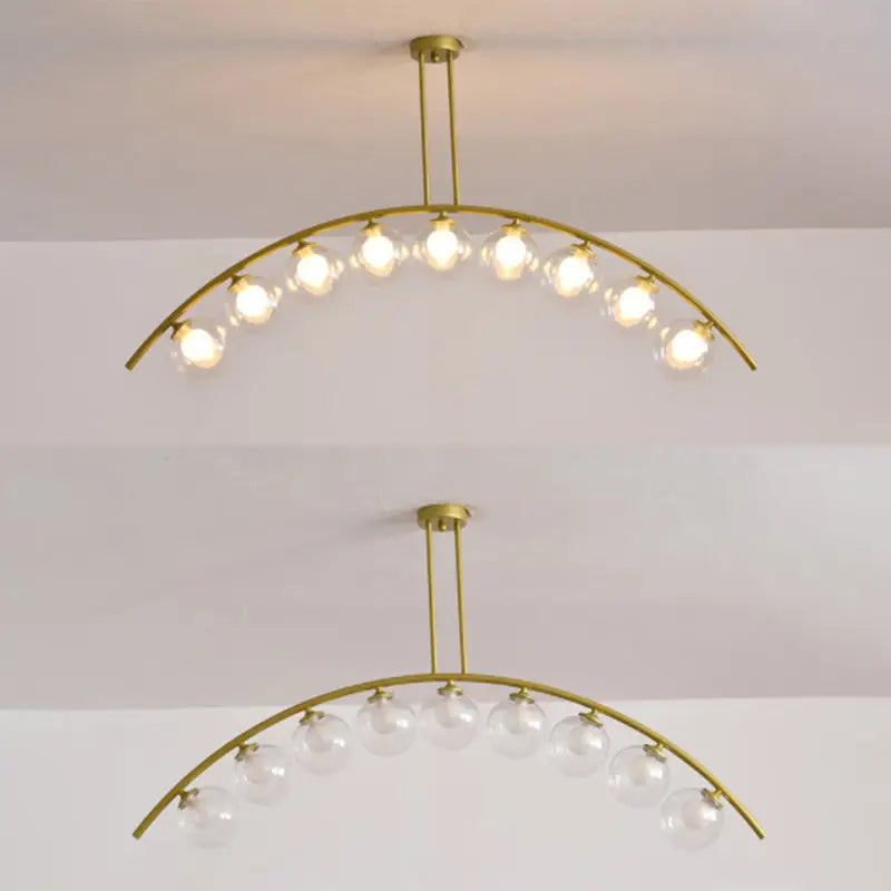 Gold Arched Ceiling Light