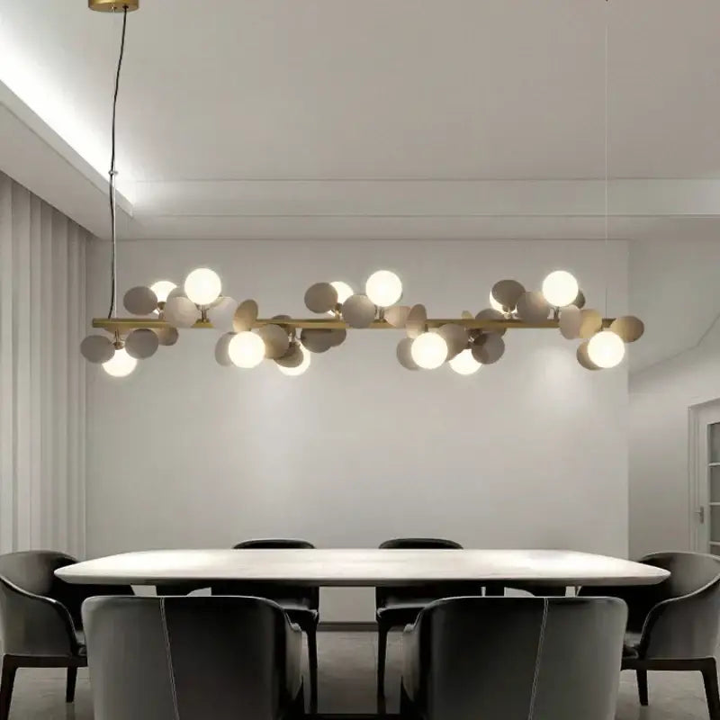Gold Branching Pendant Light