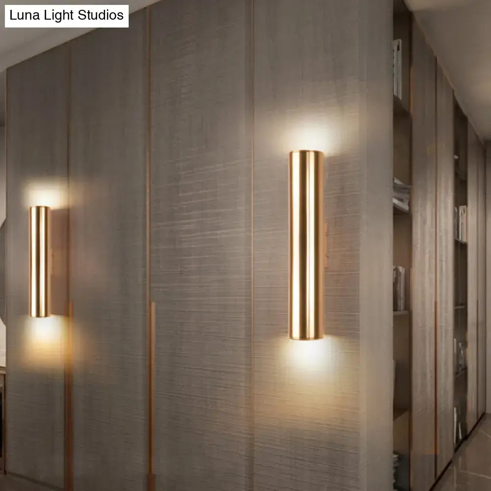 Gold Industrial Wall Lamp