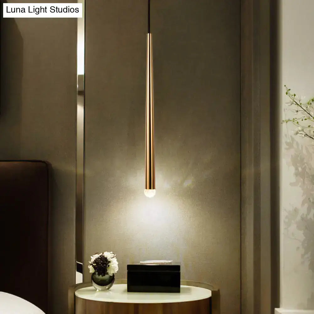 Gold Tapered Shade Sconce
