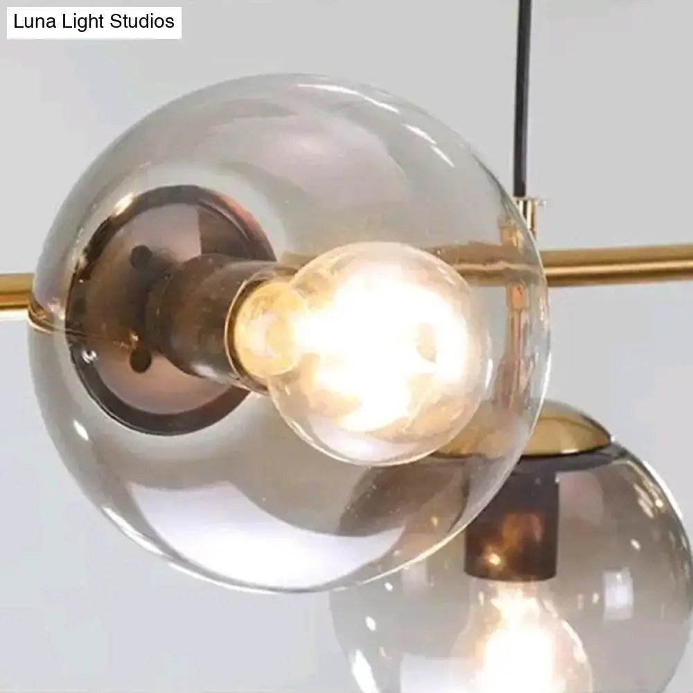 Gold Smoke Glass Pendant