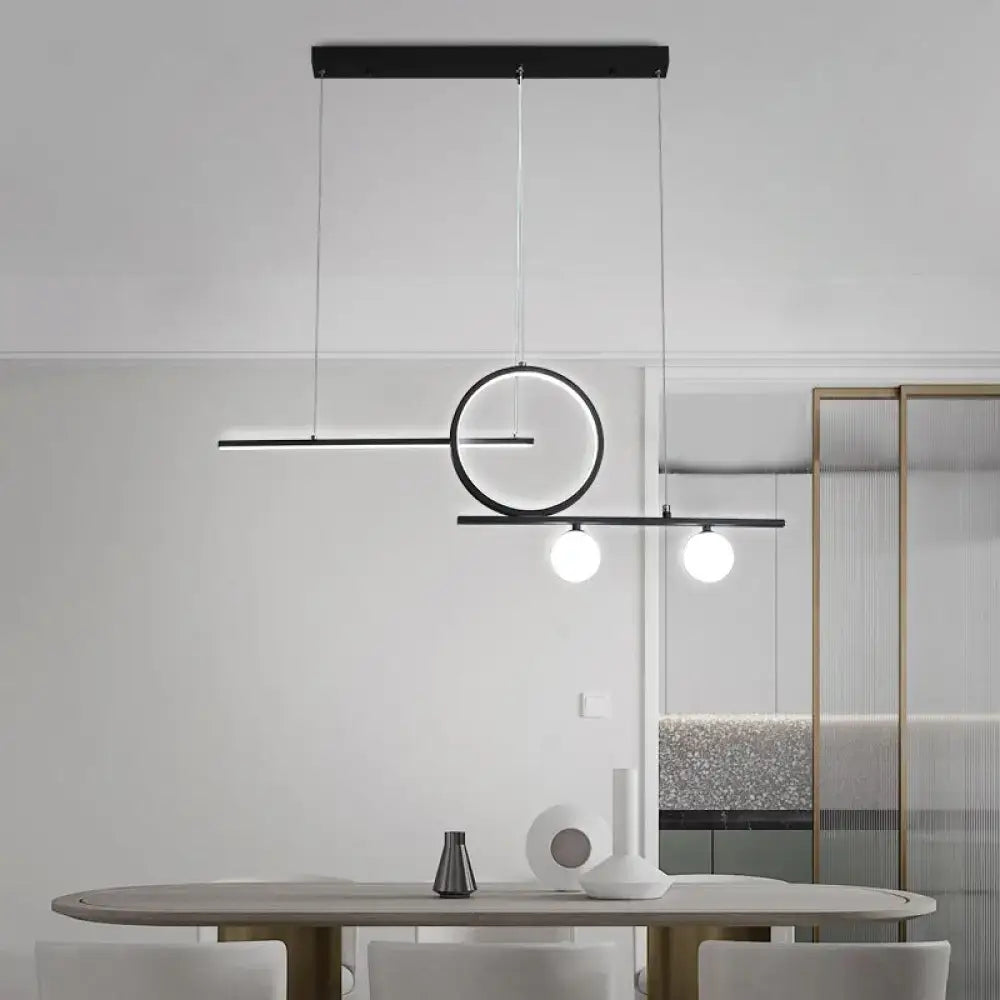 Gold Globe Acrylic Minimalist Pendant Light