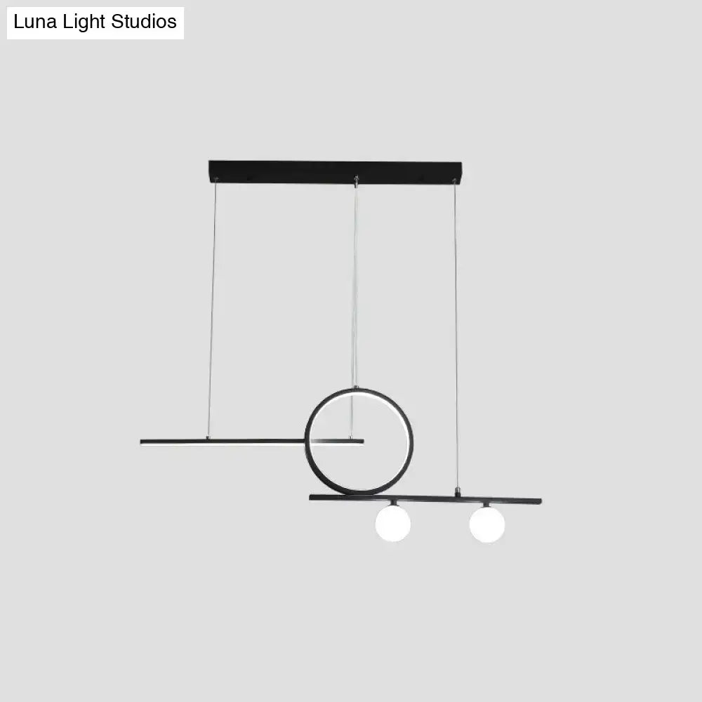Gold Globe Acrylic Minimalist Pendant Light