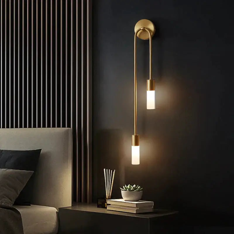 Gold Vertical Wall Sconce