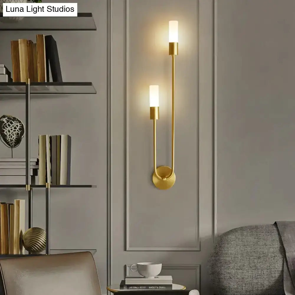 Gold Vertical Wall Sconce