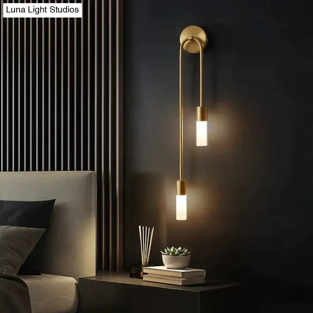 Gold Vertical Wall Sconce