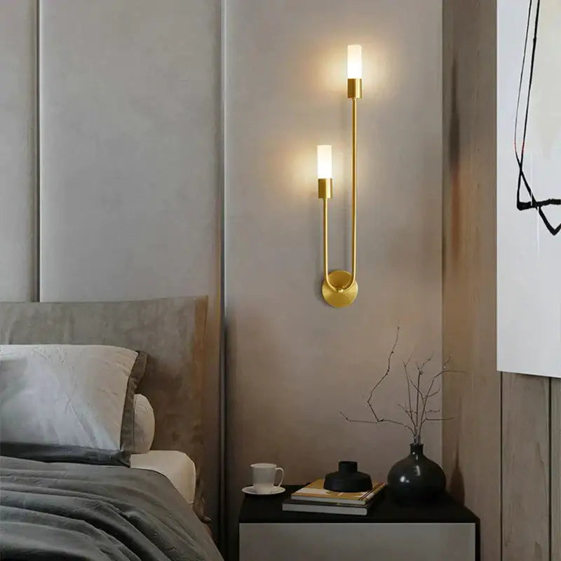 Gold Vertical Wall Sconce