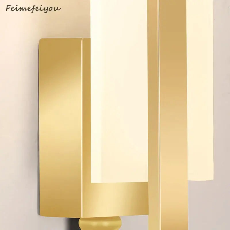 Gold LED Wall Sconce Minimalist Cozy Design