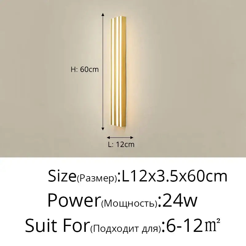 Gold Minimalist LED Lamp