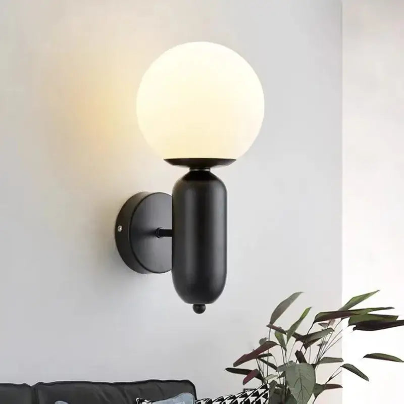 Gold Mirror Ball Sconce