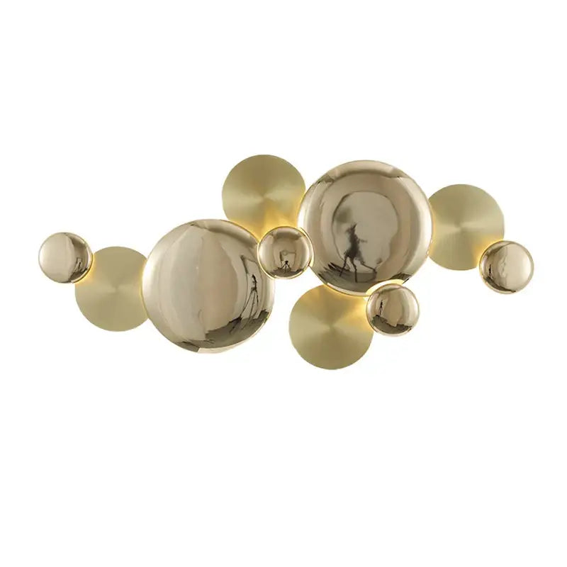 Art Deco Gold Spherical Wall Sconce 193cm
