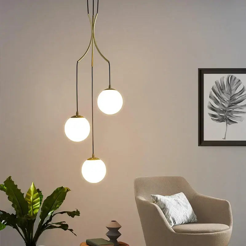 Gold Cascading Pendant Light