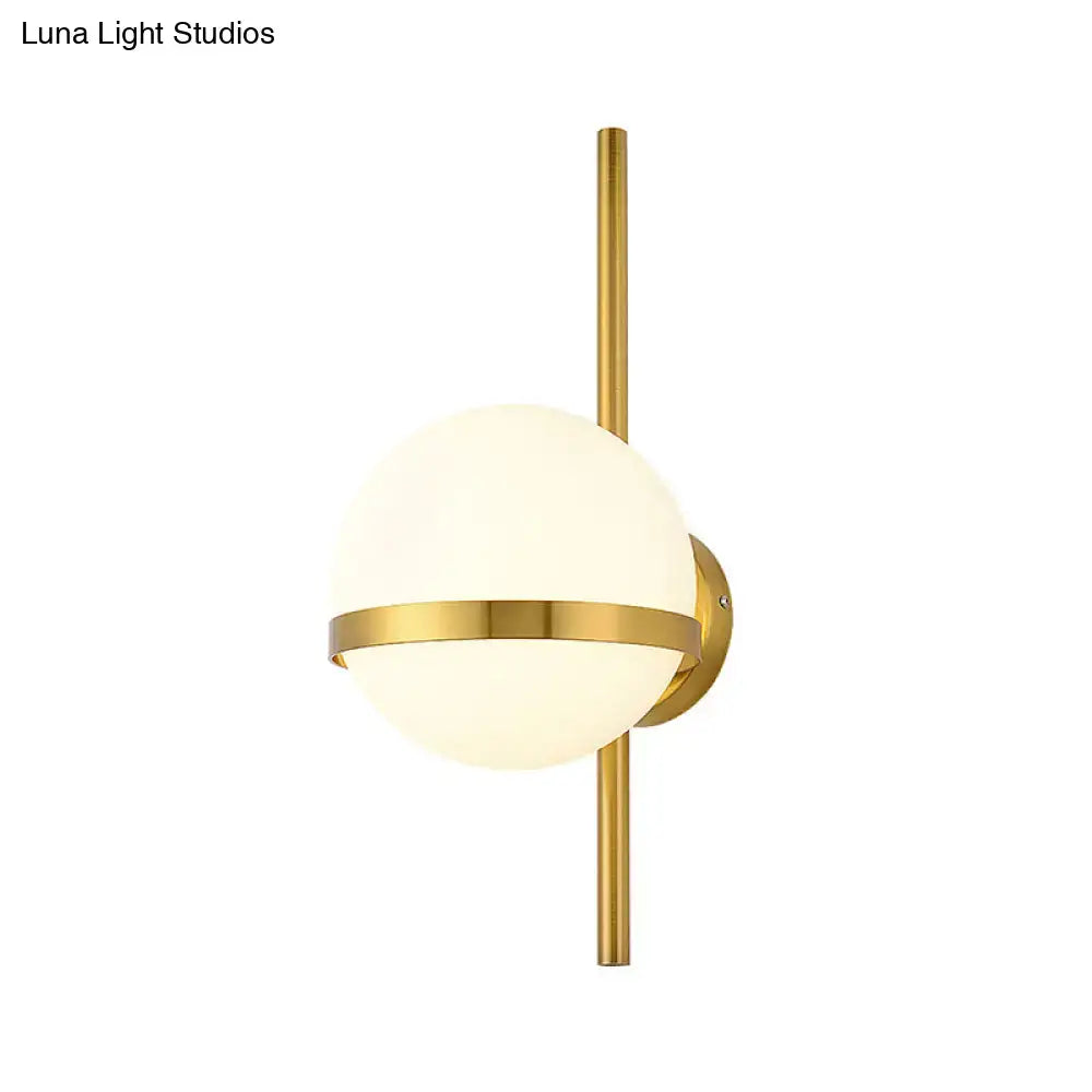 Gold Opal Glass Wall Sconce
